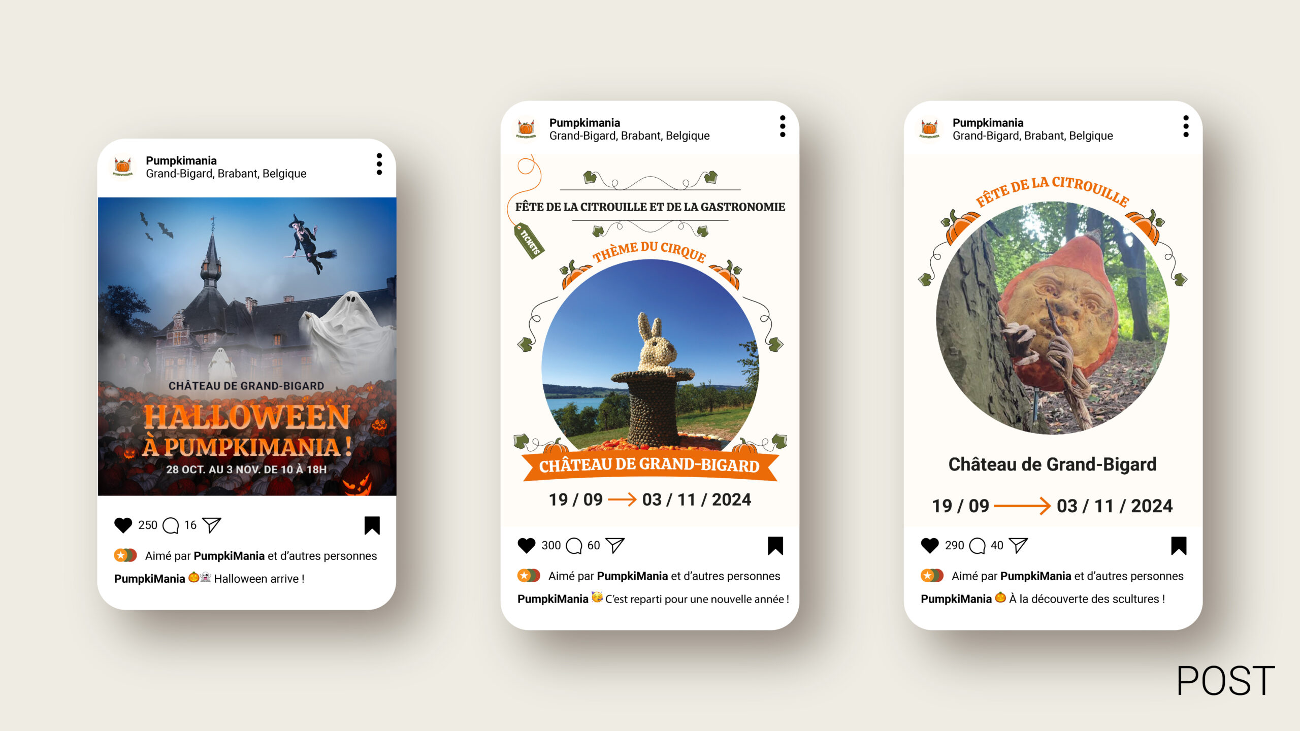 Instagram images PumpkiMania Post - Graphiste Belge Pour Indépendants