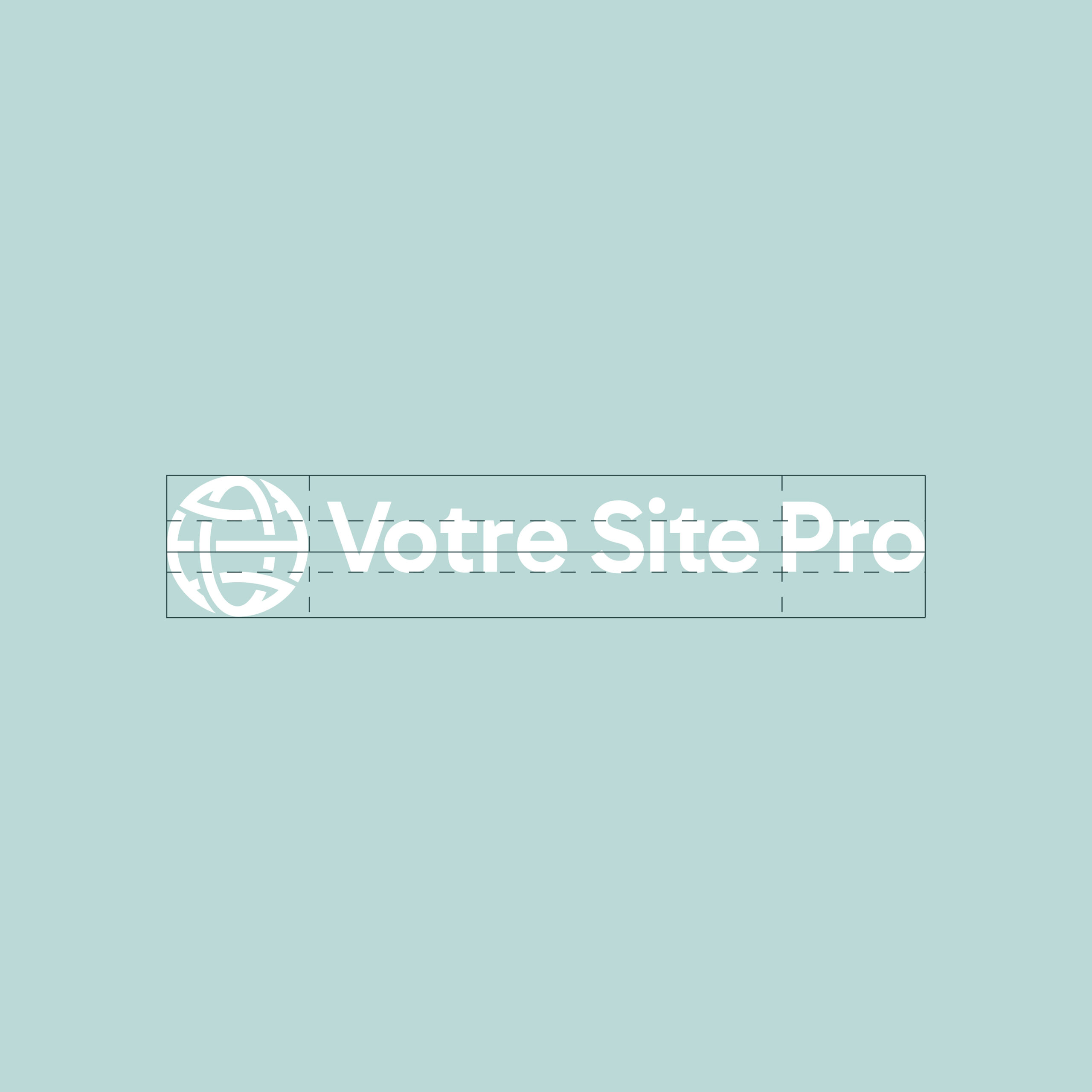 Construction du logo de l'agence web de Votre Site Pro - Graphiste Belge Pour Indépendants