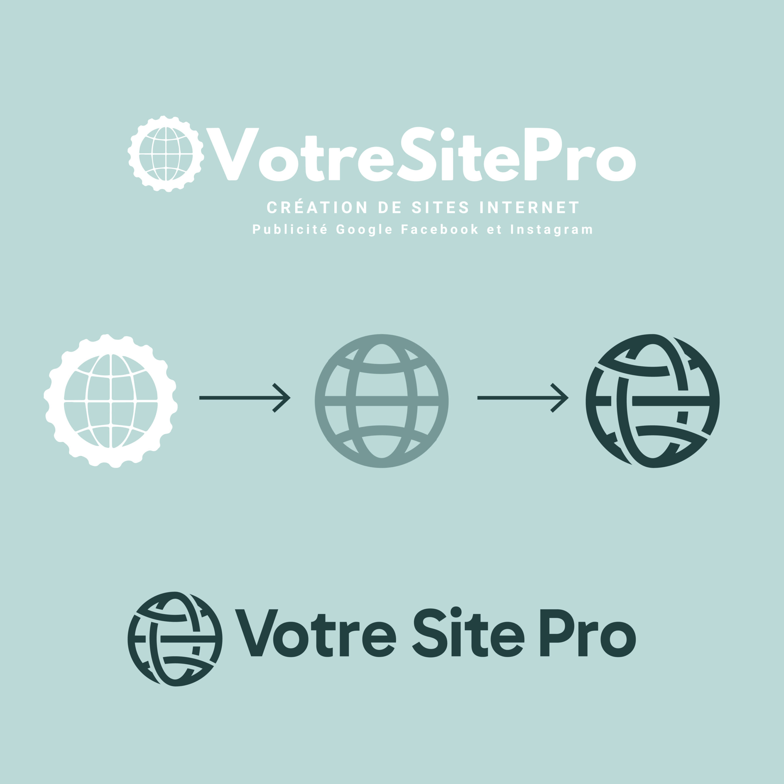 Rebranding du logo de l'agence web de Votre Site Pro - Graphiste Belge Pour Indépendants